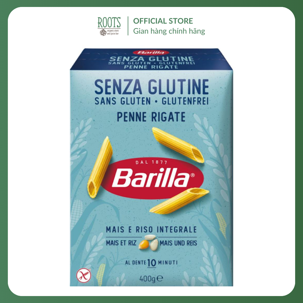 (Ship hỏa tốc) BARILLA - Nui Ống Gluten Free, Senza Glutine Penne Rigate, Mais & Riso (400g)