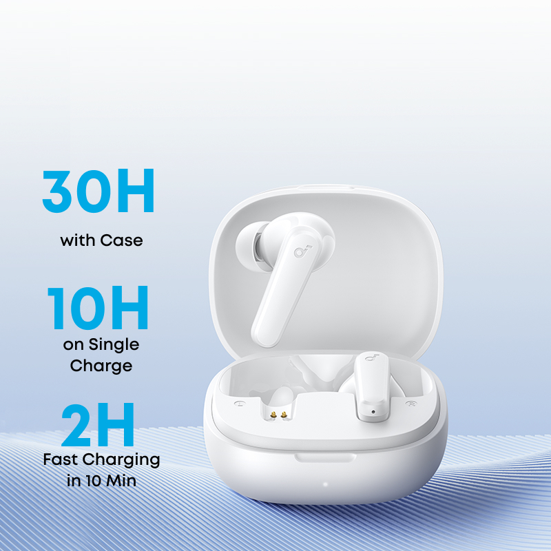 Tai nghe Anker Soundcore R50i TWS với thời gian phát nhạc 30 giờ+ cuộc gọi rõ ràng và âm trầm cao, chống nước IPX5 A3949 | BigBuy360 - bigbuy360.vn
