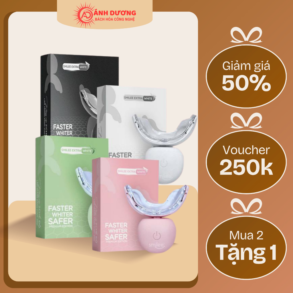 Bộ Kit Trắng Răng Tại Nhà Smilee Extra - Phiên Bản Nâng Cấp Làm Trắng Nhanh