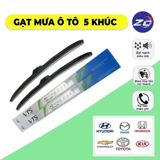  Gạt mưa ô tô 5 khúc gạt mưa xe hơi lưỡi sillicon cao cấp gạt sạch siêu êm có các kích thước phù hợp cho mọi dòng xe 