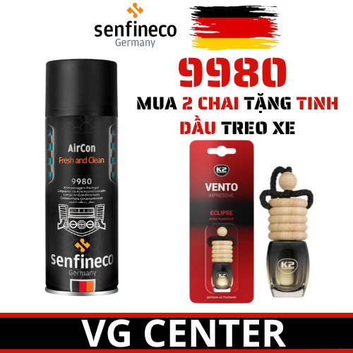 Khử Mùi Kháng Khuẩn Dàn Lạnh - Senfineco  9980 AirCon Fresh And Clean [200ML]