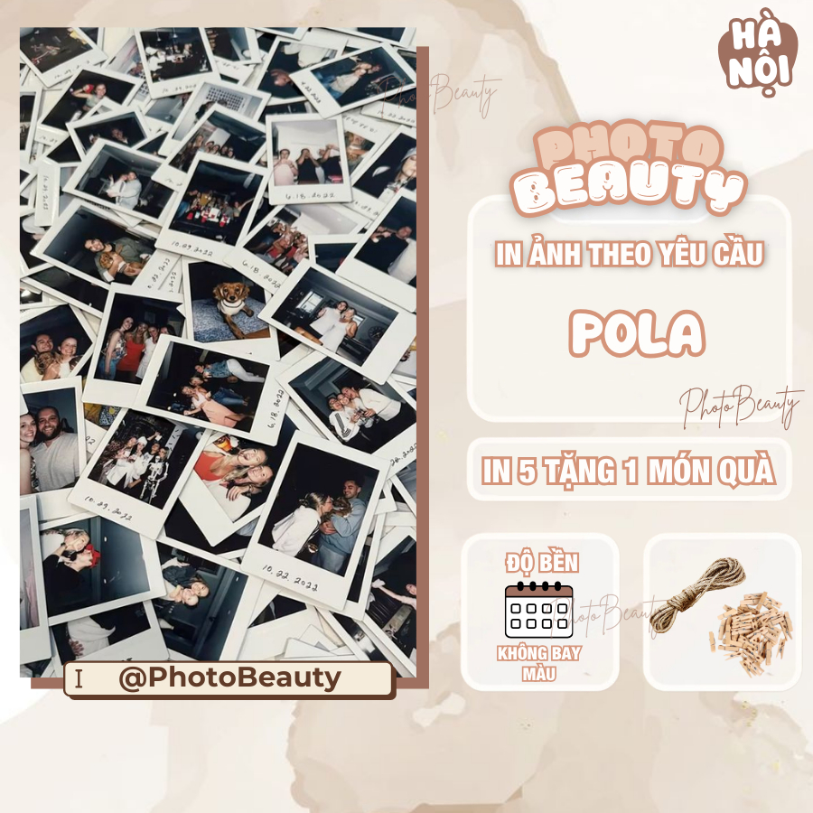 In Ảnh Theo Yêu Cầu Polariod Kích Thước 5x7 Siêu Đáng Yêu Làm Kỷ Niệm Chất Liệu Siêu Bền