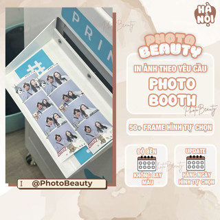 In ảnh Photobooth chất lượng cao theo yêu cầu kích thước 5x15cm, ảnh photobooth photostrip theo sẵn khung Photobeauty.HN