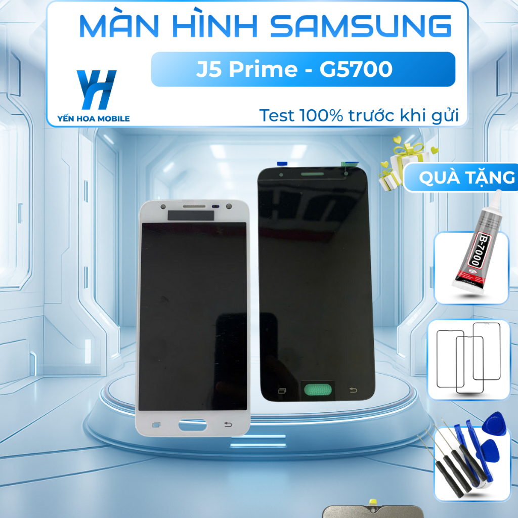 Màn Hình Samsung J5 Prime G5700 LCD Test Kỹ Trước Khi Giao Cảm Ứng Mượt | Yến Hoa Mobile