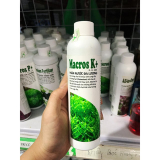 Phân nước Macros K+ – Cung cấp Kali (K) cho cây thủy sinh bể cá phát triển khỏe mạnh
