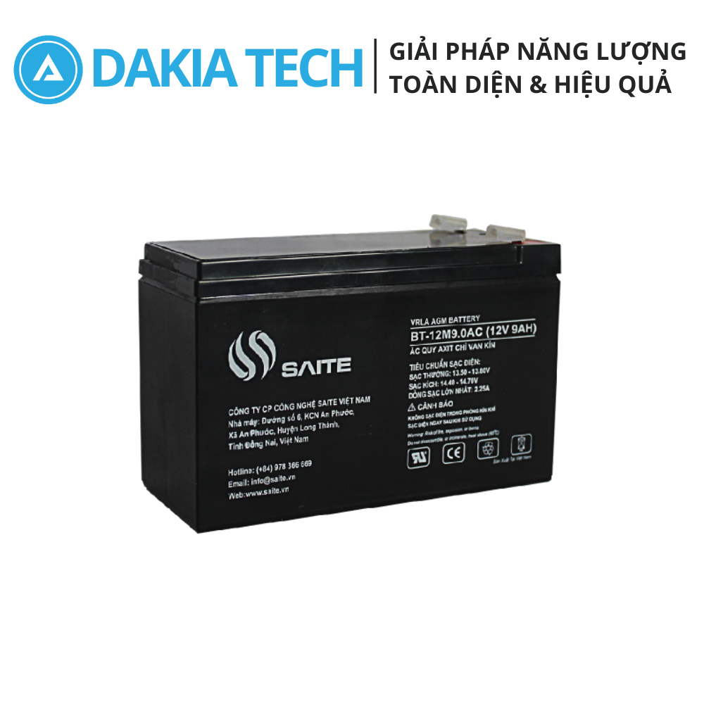 Ắc quy Saite 12V 9Ah Model BT-12M9.0AC
