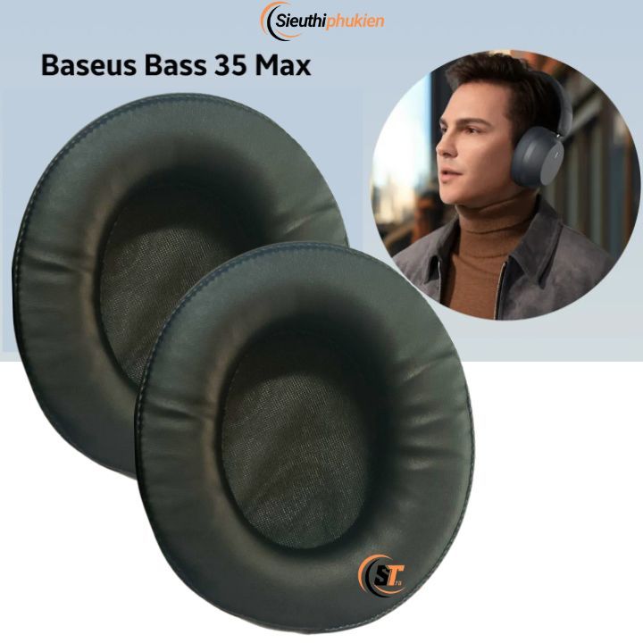 Đệm ốp Tai Nghe Chụp Tai Bluetooth Baseus Bass 30 Max 08010