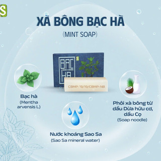 Xà Bông Bạc Hà Sinh Dược- THƠM MÁT, SẠCH, xà phòng thiên nhiên
