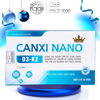 Viên uống Canxi Nano Kingphar hỗ trợ bổ sung canxi cho người loãng xương (H/30v)
