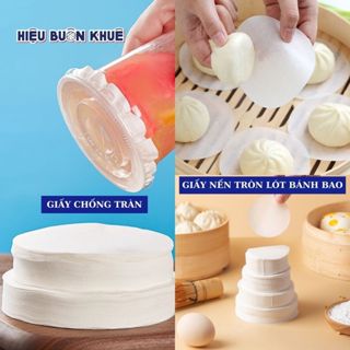 500 Giấy Nến Tròn Lót Bánh Bao, Bánh Ngọt - Giấy Chống Tràn Ly Trà Sữa [8cm-9cm-10cm-11cm-12cm-13cm-14cm]