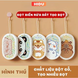 Miếng Bọt Biển Rửa Chén Bát 3 Lớp, Giẻ Rửa Bát Đa Năng Tạo Bọt Cọ Xoong Nồi Sạch Sẽ Hiệu Quả