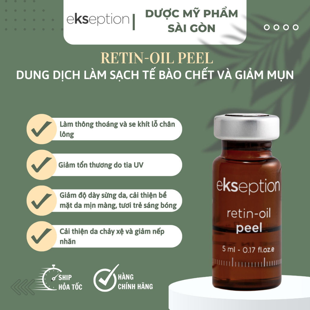 [Dùng thử] Tinh Chất Retin-Oil Peel Ekseption Peel Căng Bóng, Trẻ Hóa Da Ekseption Retin-Oil Peel