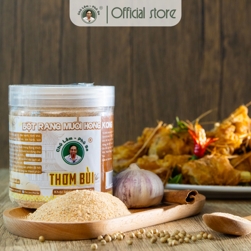 Bột rang muối HONG KONG thơm bùi thương hiệu Chú Lâm - Phù Sa loại đặc biệt muối  tiêu muoi  haohao 