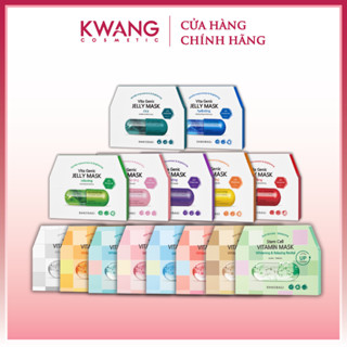 Hộp 10 Miếng Mặt nạ BANOBAGI Vita Genic Jelly và Stem Cell Mask Vitamin Up Premium