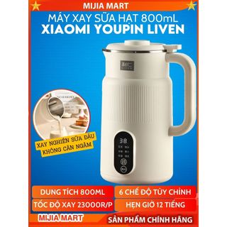  Máy xay sữa hạt đa năng 800mL XIAOMI YOUPIN LIVEN LLJ-D815 Máy xay sinh tố 6 chế độ thông minh công suất cao 