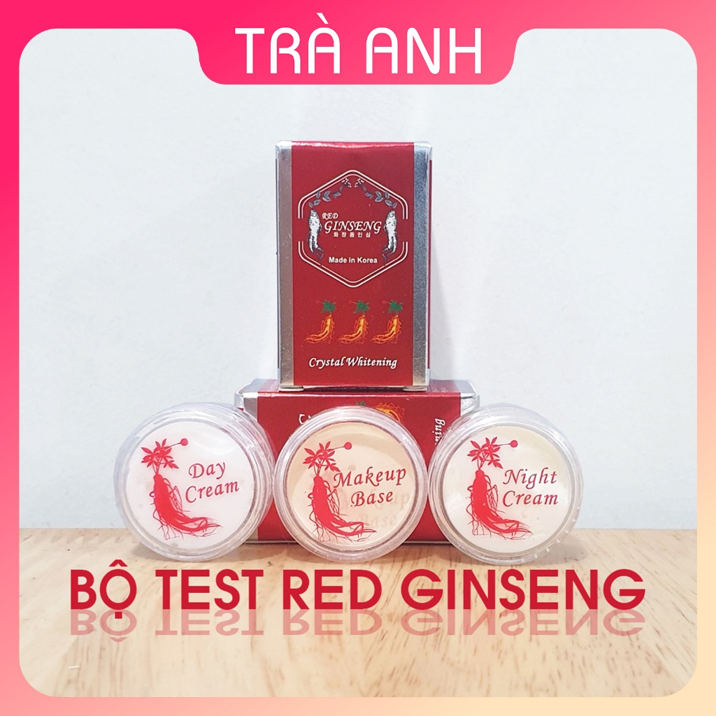 [SIÊU SALE] Bộ thử RED GINSENG, làm sạch nám tàn nhang và dưỡng trắng da, mỹ phẩm nhân sâm Hàn Quốc.