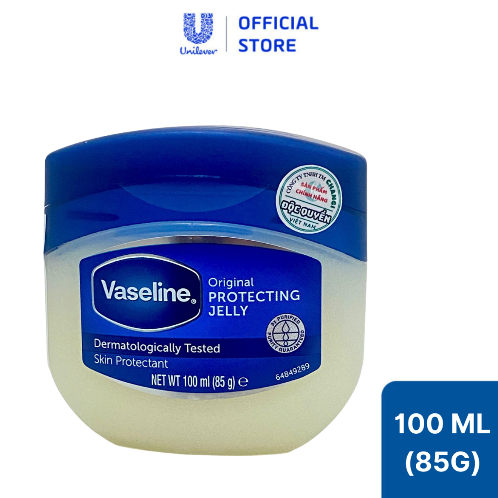 Sáp Vaseline Protecting Jelly dưỡng ẩm 100ml/85g (Chọn Original / Cacao Butter / Aloe)