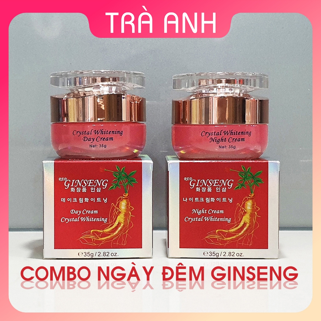 [SIÊU SALE] COMBO ngày đêm RED GINSENG, chuyên làm mờ nám tàn nhang và dưỡng trắng da, mỹ phẩm nhân sâm Hàn Quốc.