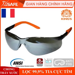 Kính bảo hộ Kings KY2224 chống bụi, tia UV, chống trầy xước đọng sương Mắt kính bảo vệ mắt đi xe máy