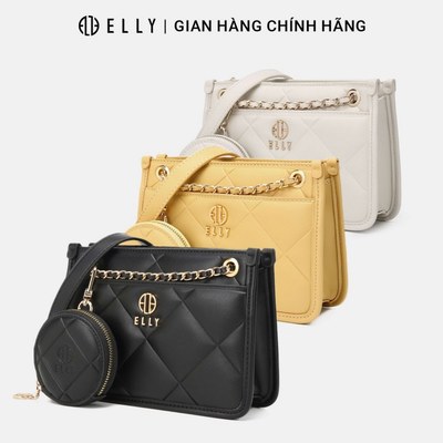 Túi xách nữ thời trang ELLY EL262 đeo chéo đeo vai da tổng hợp cao cấp chính hãng