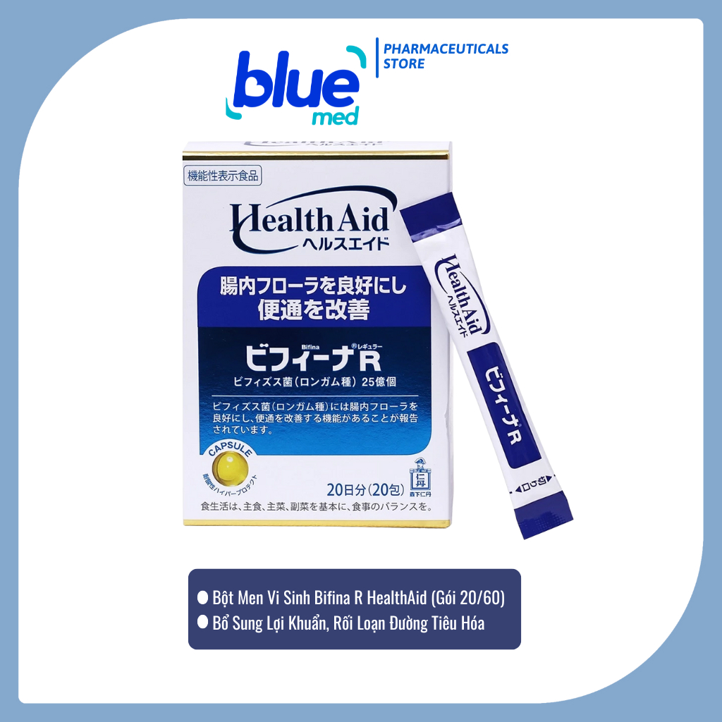 Bột Men Vi Sinh Bifina R HealthAid - Bổ Sung Lợi Khuẩn, Đại Tràng, Rối Loạn Đường Tiêu Hóa