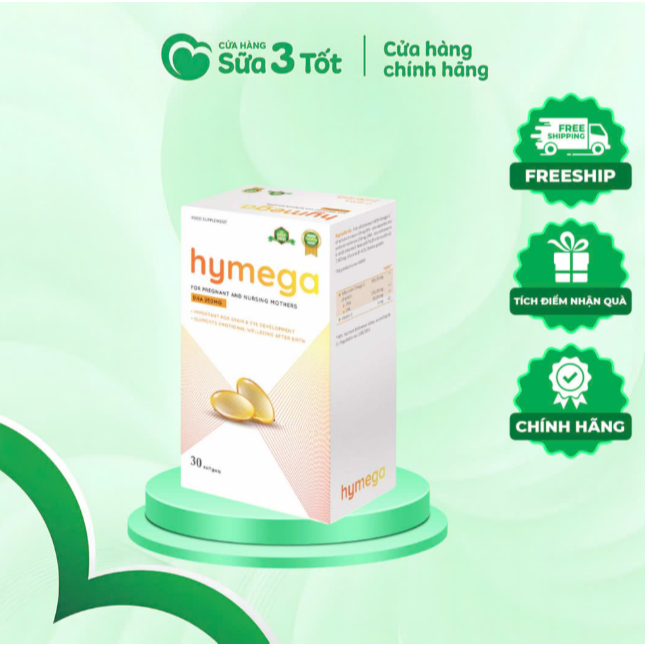 Viên Uống Bổ Sung DHA Bầu Hymega Tây Ban Nha - Hộp 30V