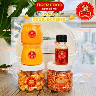 Bánh Tráng Sốt Phô Mai TIGER FOOD Bánh tráng phơi sương tóp mỡ + ruốc hành phi + sốt phô mai + sốt trứng muối - sốt tắc