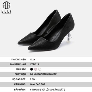 [Deal sang chảnh]  GIÀY NỮ CAO CẤP ELLY – EGM214
