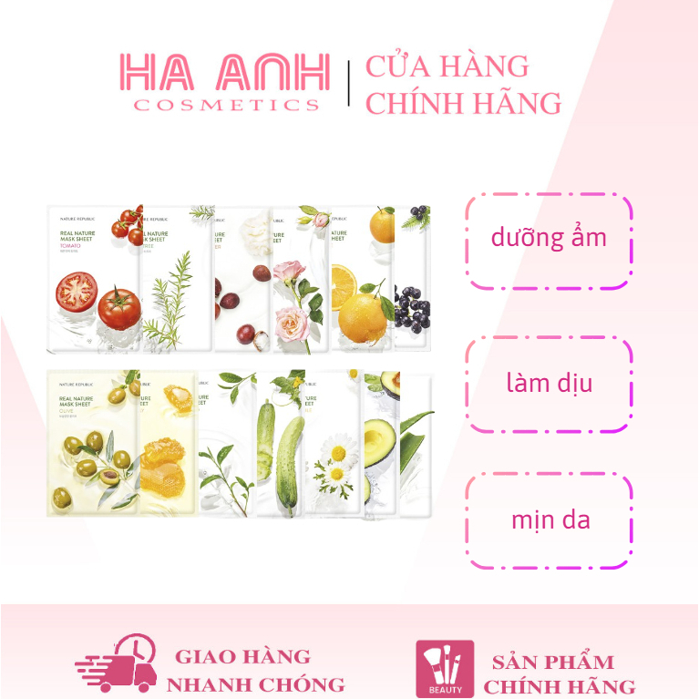 Mặt Nạ Giấy Nature Republic Real Nature Mask Sheet