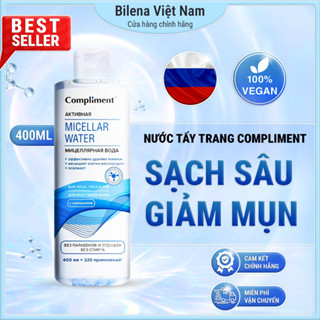 Nước tẩy trang Compliment 400ml tẩy trang makeup, sạch sâu và cấp ẩm dành cho da dầu mụn