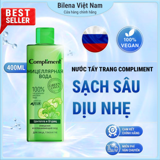 Nước Tẩy Trang Compliment 400ml chiết xuất tự nhiên ngừa mụn cho da dầu, da khô, da nhạy cảm