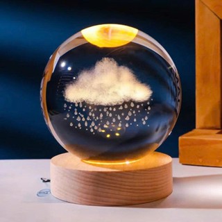  PVN67761 Quả cầu pha lê 3d tuyết phát sáng đèn trang trí phòng ngủ quà sinh nhật lưu niệm decor loại 6cm litebuy 