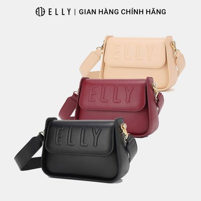 Túi xách nữ da thật ELLY ET164 túi đeo chéo đeo vai xách tay cao cấp chính hãng