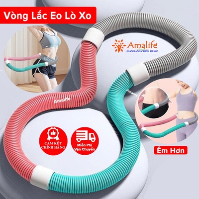 Vòng Lắc Eo Amalife Lò Xo Bọc Nhựa Mềm Bên Ngoài, Giảm Vòng Eo, Mỡ Bụng Eo Thon Tại Nhà – Vòng Lắc Eo Lò Xo Hãng Amalife