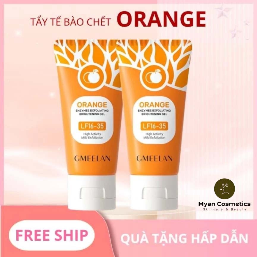 GMEELAN GEL TẨY TẾ BÀO CHẾT TÁC ĐỘNG CAM ENZYMES 50g Da Mặt Skincare Gel Orange
