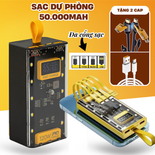 Sạc Dự Phòng Đa Năng 120W Sạc Nhanh 22,5W Dung Lượng Pin 50000mAh - Lợi Phù Hợp Mọi Loại Máy