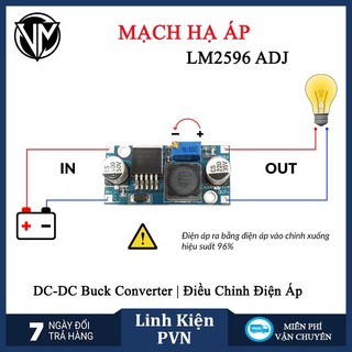 Mạch nguồn hạ áp DC-DC 3A LM2596 ADJ