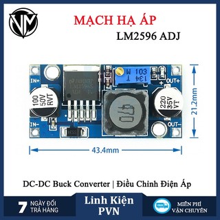Mạch nguồn hạ áp DC-DC 3A LM2596 ADJ