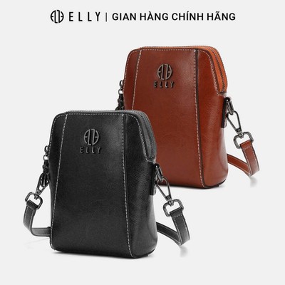 Túi xách nữ da thật ELLY ET148 túi đeo chéo crossbody thời trang cao cấp chính hãng