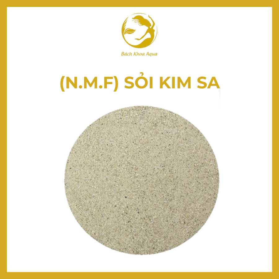 Sỏi Kim Sa cao cấp (N.M.F) – Kích thước đều, màu sáng, làm đẹp bể cá và hồ thủy sinh