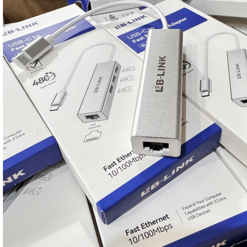 Bộ chuyển đổi LB-Link Type C to USB 3.0 & RJ45 1000Mbps - Bảo hành 12 Tháng !!! | BigBuy360 - bigbuy360.vn