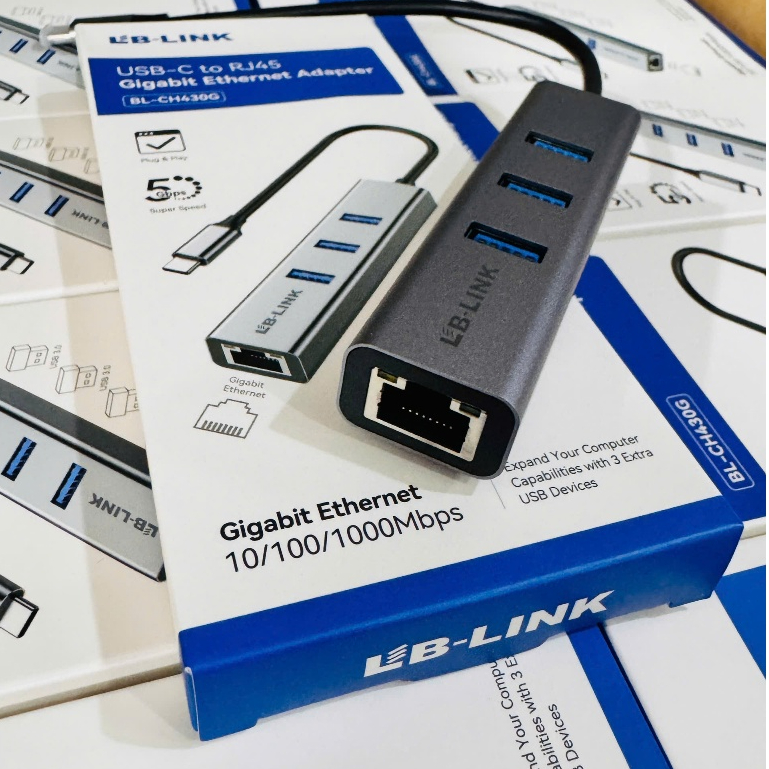 Bộ chuyển đổi LB-Link Type C to USB 3.0 & RJ45 1000Mbps - Bảo hành 12 Tháng !!! | BigBuy360 - bigbuy360.vn