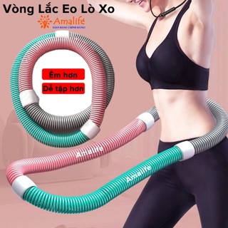  Vòng Lắc Eo Lò Xo 1.3-1.5kg Hợp Kim Thép Bọc Nhựa Mềm Lò Xo Bên Ngoài Vòng Lắc Giảm Vòng Eo Mỡ Bụng Eo Thon Amalife 