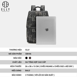 [Deal sang chảnh]  Balo nữ thời trang cao cấp ELLY – EBH46