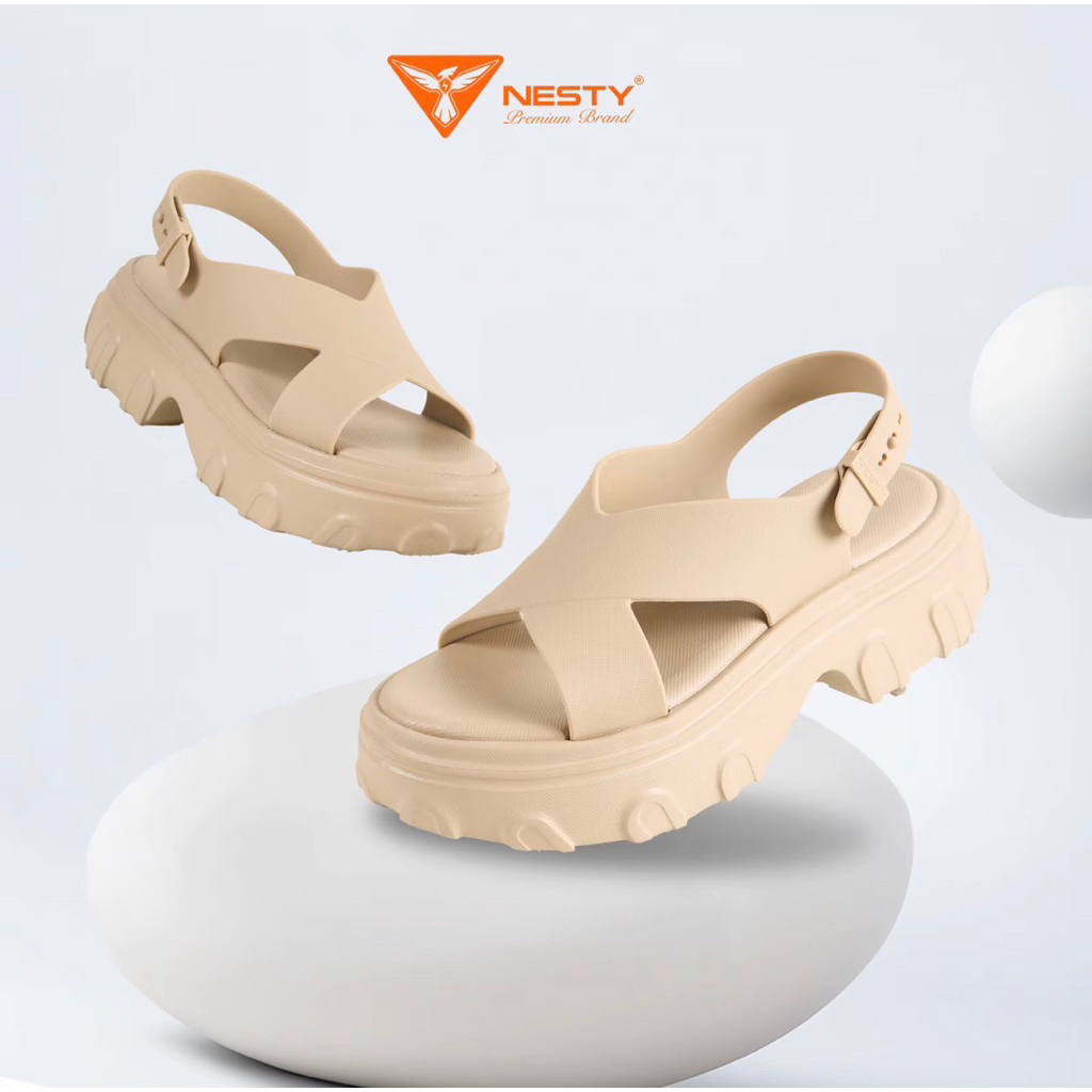 Dép sandal quai chéo Nesty NE24 chất liệu cao cấp êm nhẹ