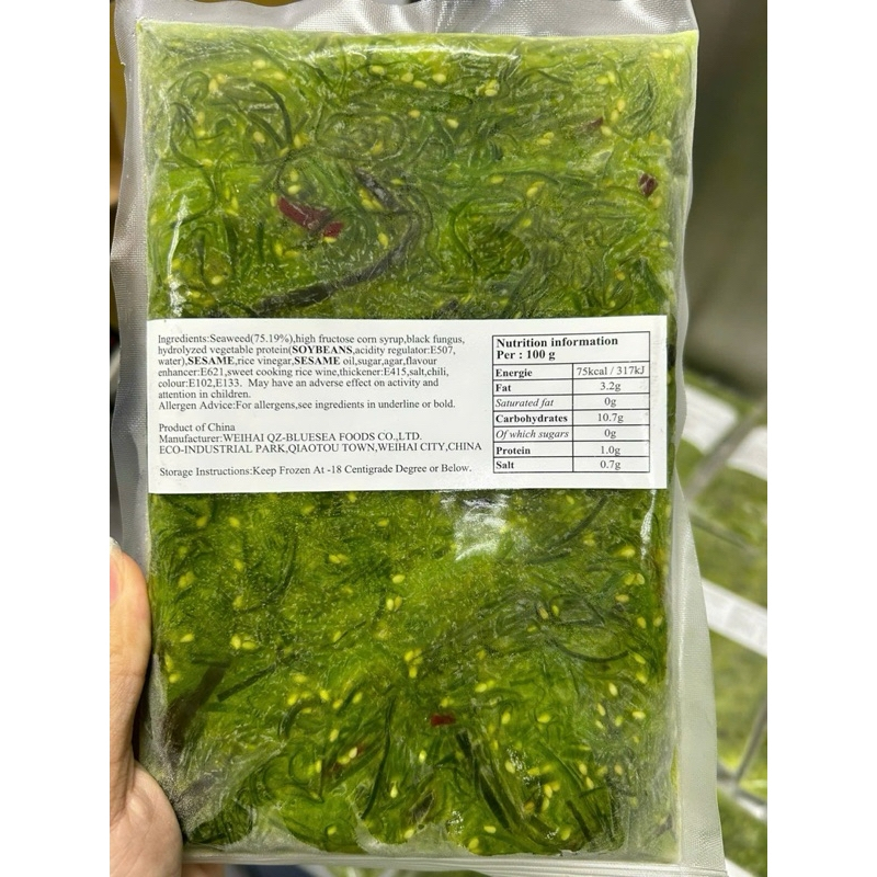 RONG BIỂN TƯƠI, RONG BIỂN SALAD trộn mè - bịch 500gr (giao hcm)