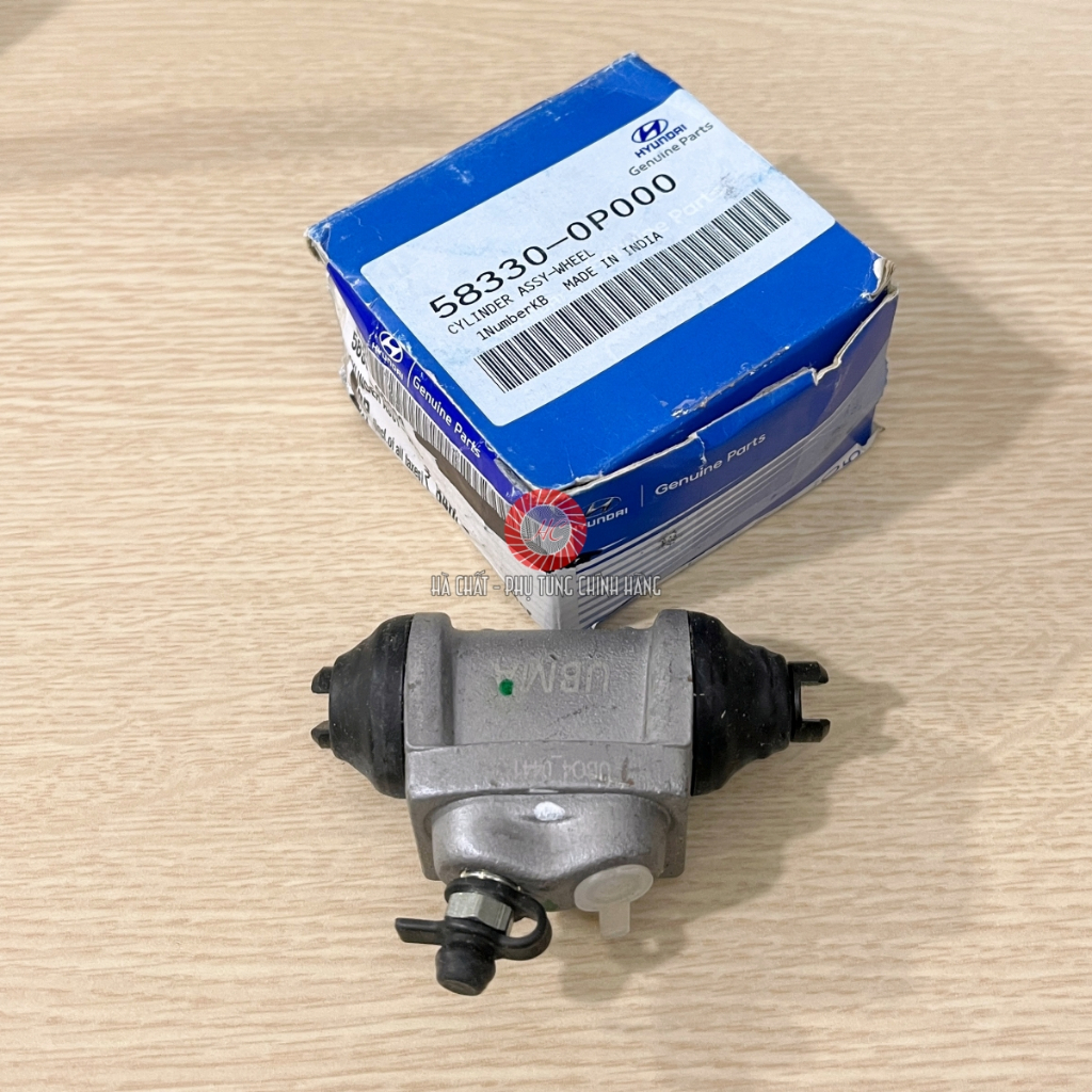 Xi lanh phanh sau Hyundai i10 2014-2020, nhập khẩu chính hãng Hyundai Mobis Ấn Độ (heo thắng, heo dầ