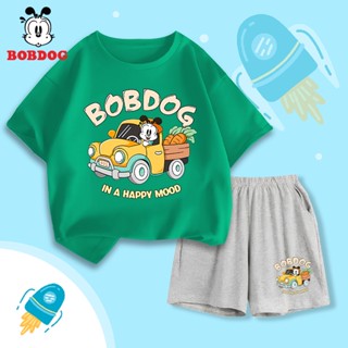 Đồ bộ bé trai BOBDOG, set đồ đi chơi cho bé cotton thoáng mát mùa hè-CD-BDO34 in hình Ô TÔ cho bé
