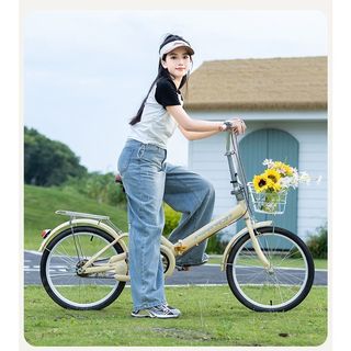 Xe đạp gập, dành cho người lớn đi làm, không cần lắp ráp，phù hợp cho sinh viên đại học, xe đạp sinh viên siêu nhẹ
