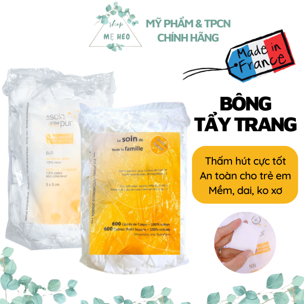 Bông tẩy trang Tetra 600 miếng